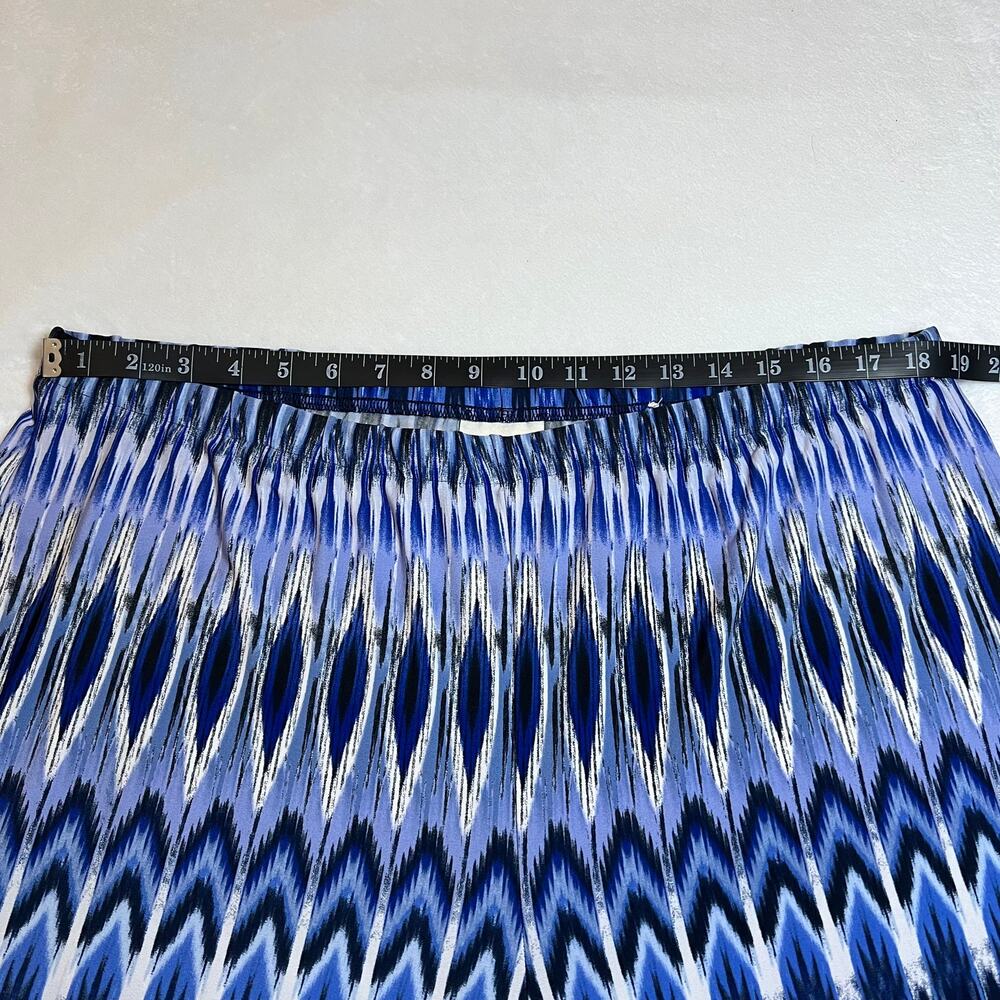 Chico's Navy and White Patterned Wide Leg Pants - Picture 7 of 14